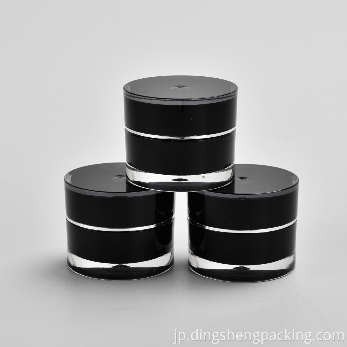 shaoxing factory packaging acrylic skincare jars lip balm container 50g